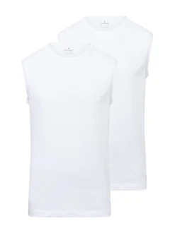 Ragman Herren Tank Top im 2er-Pack in weiß
