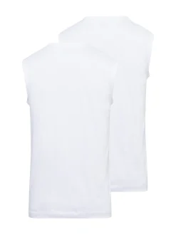 Ragman Herren Tank Top im 2er-Pack in weiß