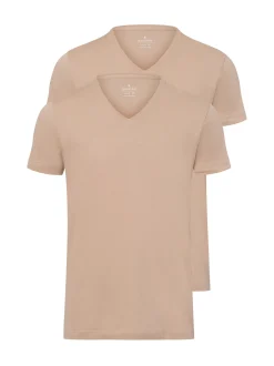 Ragman Herren T-Shirt im 2er-Pack in melange