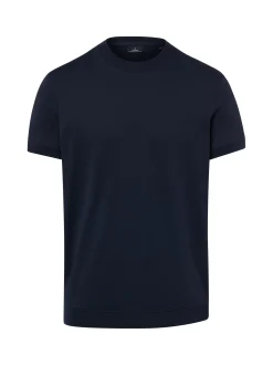 Ragman Herren T-Shirt in marine - Ausschnitt: Rundhals