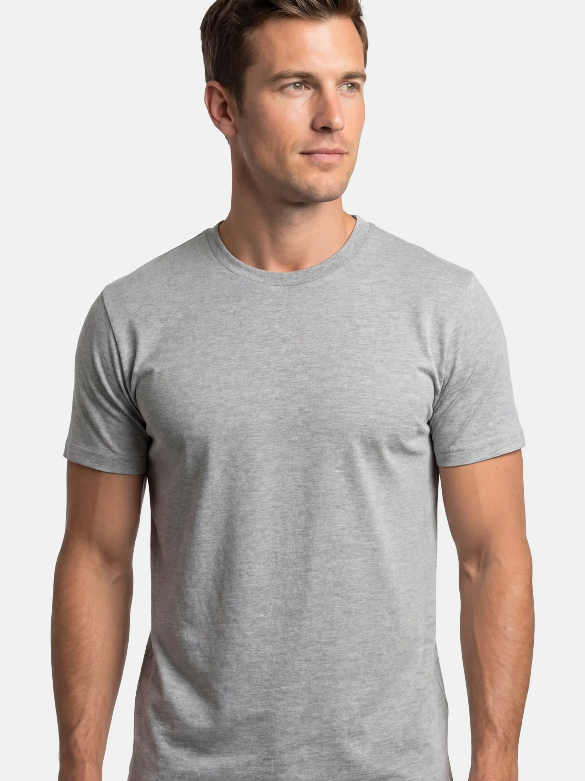 Ragman Herren Unterhemden im 6er-Pack in grau