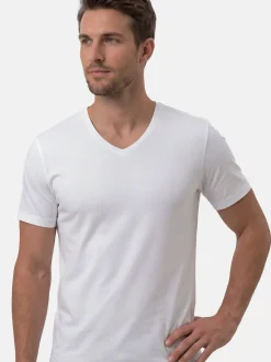 Ragman Herren Unterhemden im 4er-Pack in schwarz