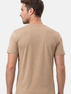 Ragman Herren Unterhemden im 2er-Pack in beige