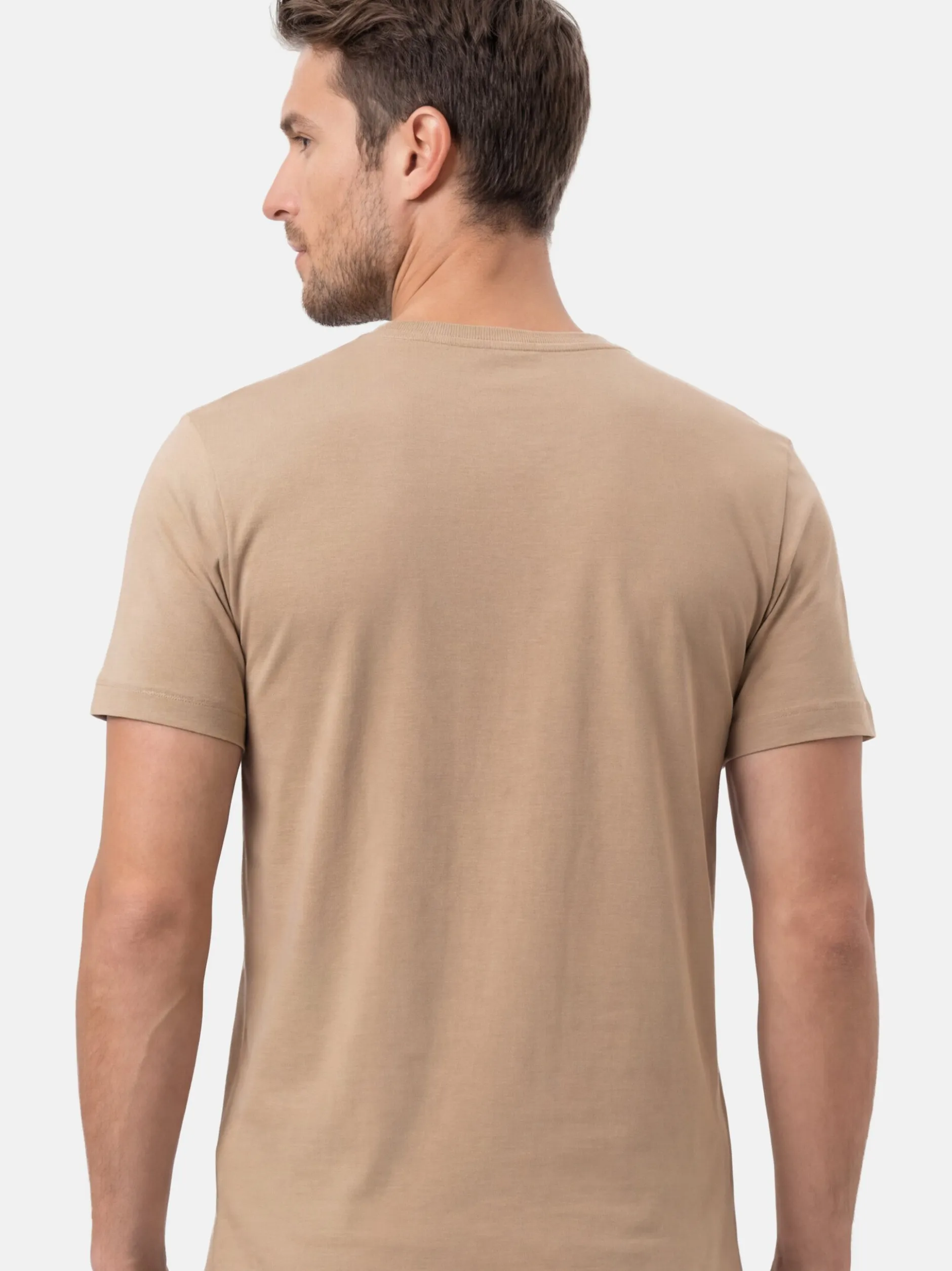 Ragman Herren Unterhemden im 6er-Pack in braun