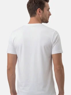 Ragman Herren Unterhemden im 4er-Pack in weiß