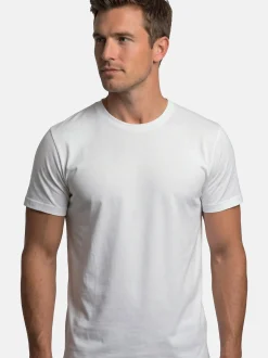 Ragman Herren Unterziehshirts im 2er-Pack in weiß