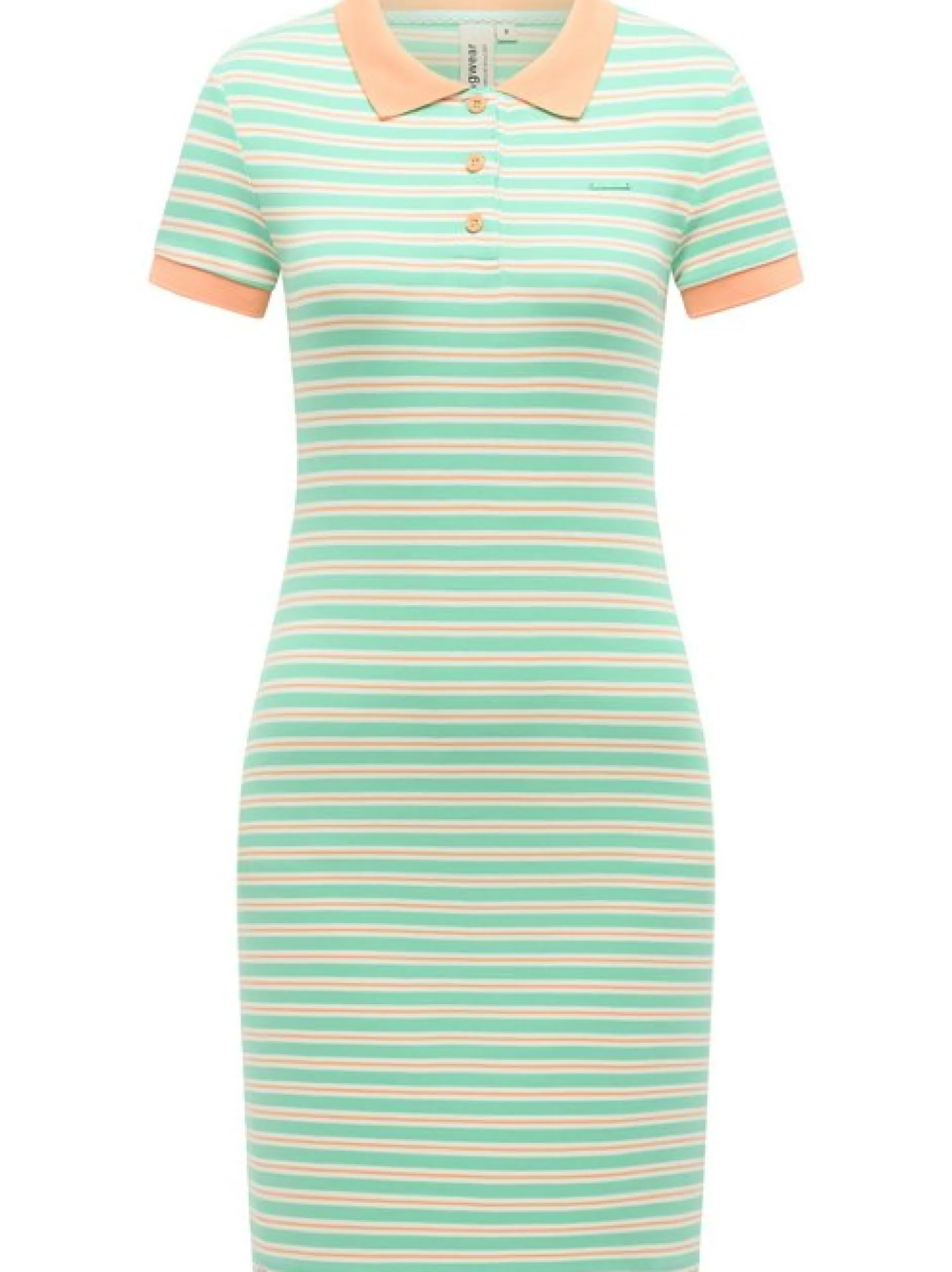 Ragwear Damen A-Linien-Kleid - Colaro Stripes Dress YOUMODO in grün