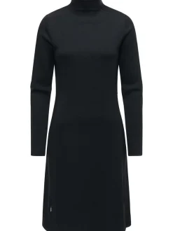 Ragwear Damen A-Linien-Kleid - Leavie in schwarz