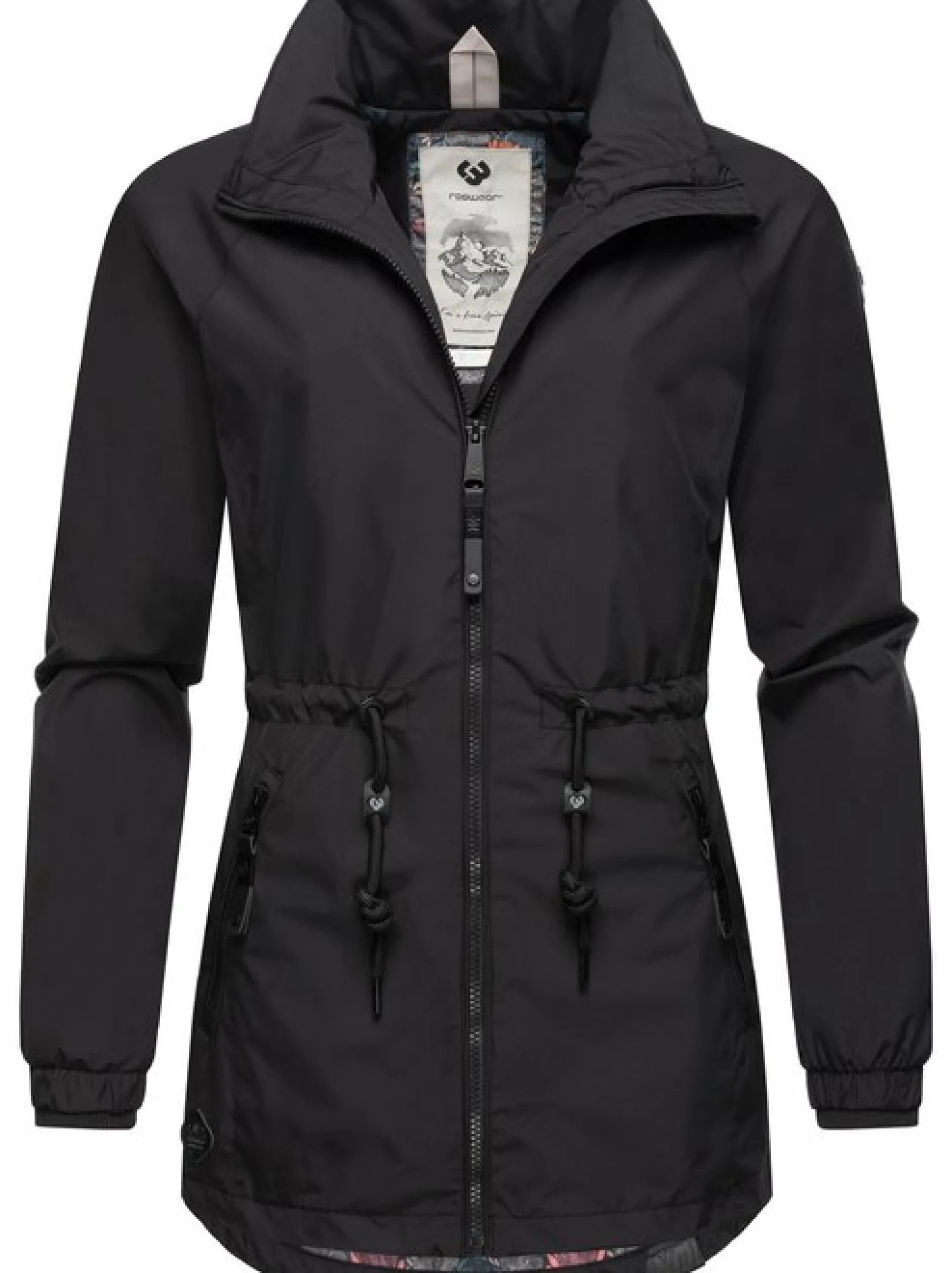 Ragwear Damen Übergangsjacke - Tacy in schwarz