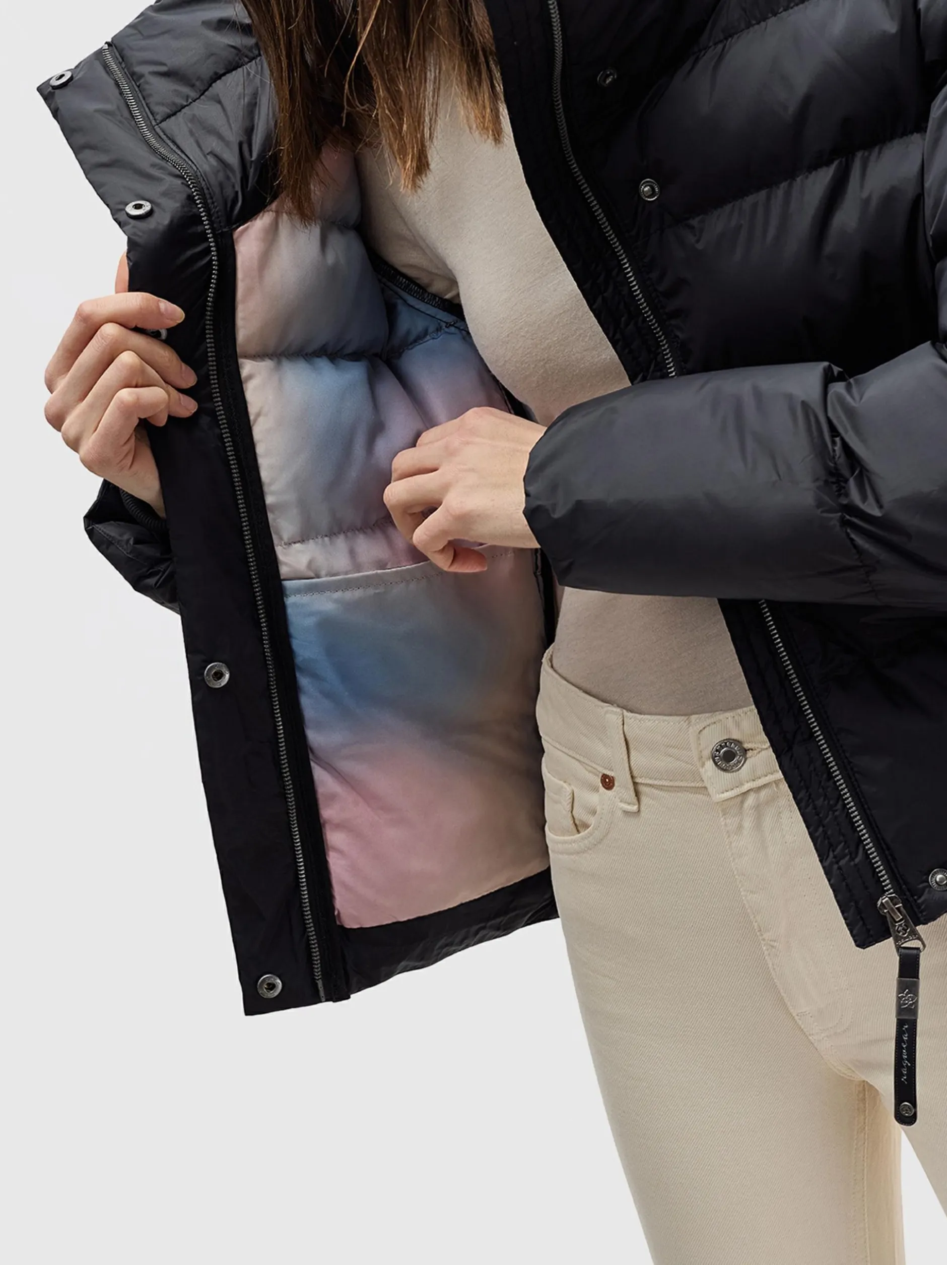 Ragwear Damen Übergangsjacke - Lunis in schwarz