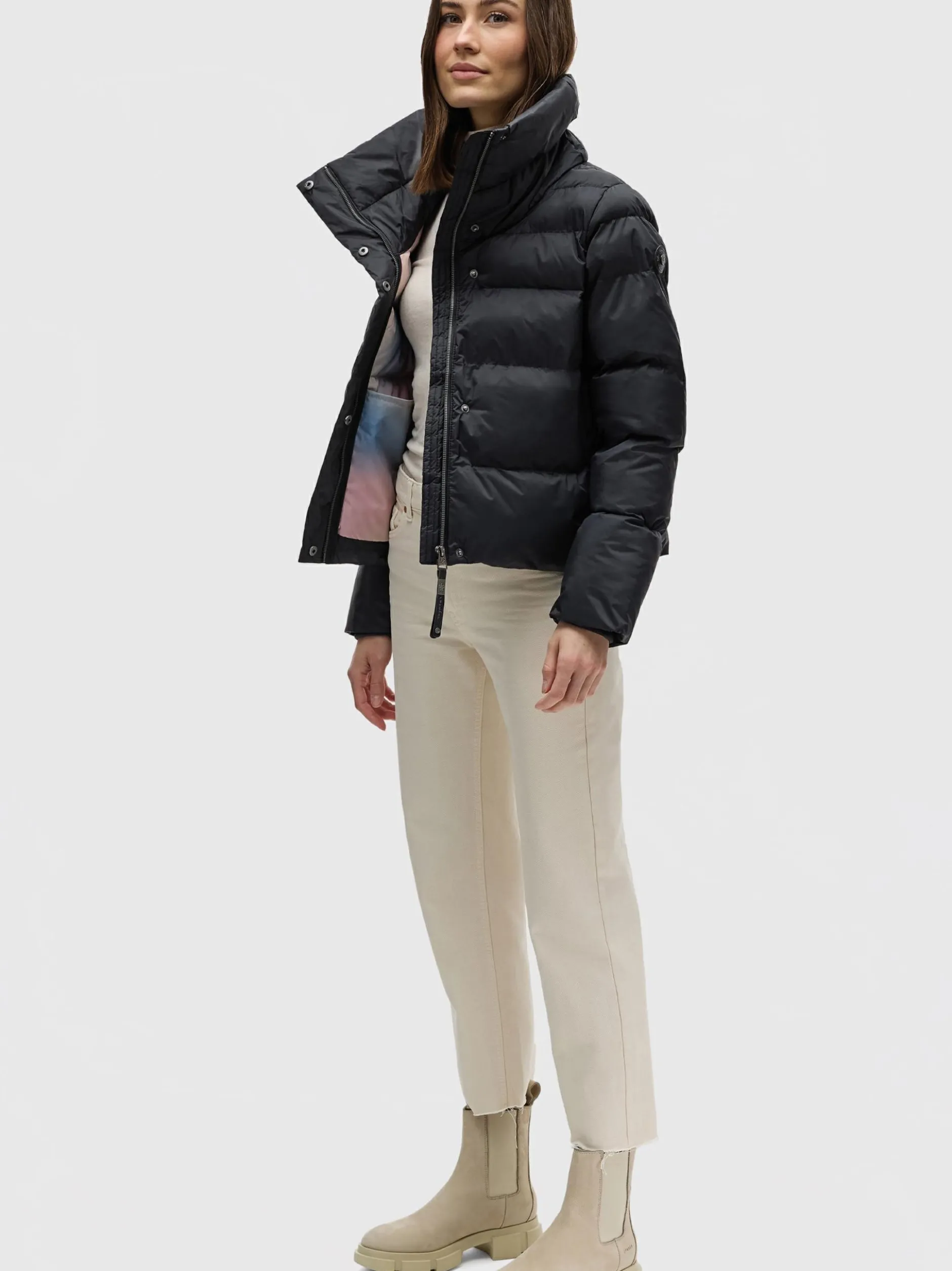 Ragwear Damen Übergangsjacke - Lunis in schwarz