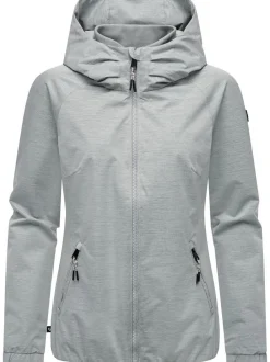 Ragwear Damen Übergangsjacke - Dizzie Tech in hellgrau