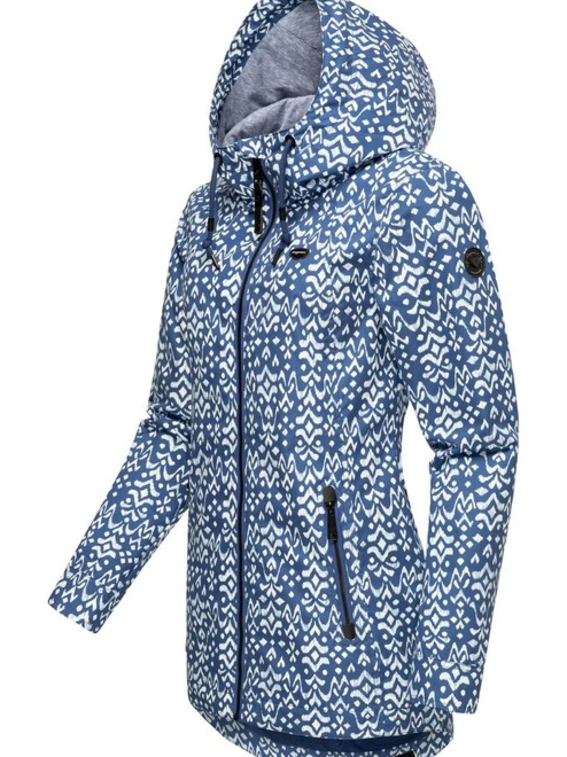 Ragwear Damen Übergangsjacke - Zuzka Ikat in blau