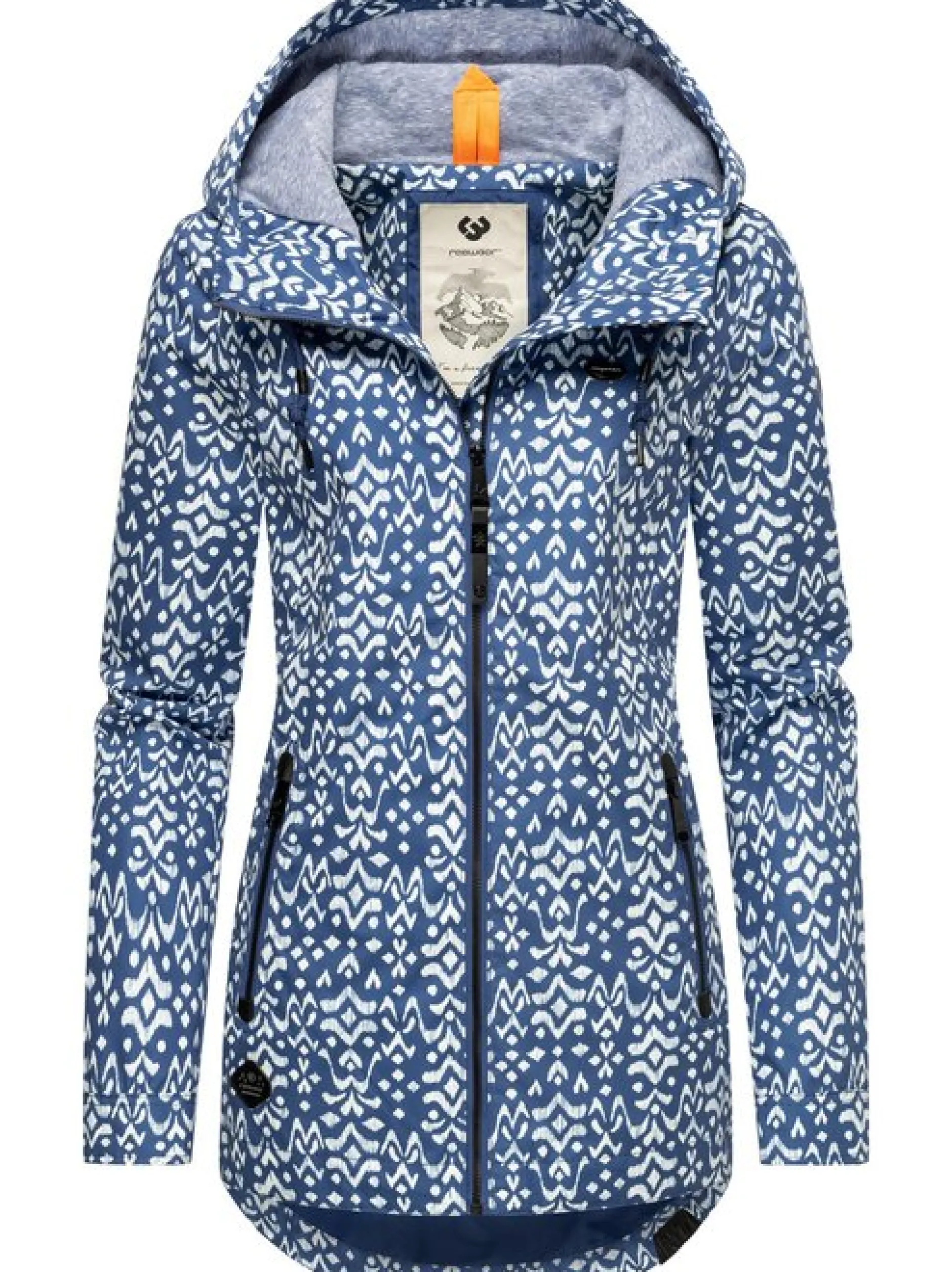 Ragwear Damen Übergangsjacke - Zuzka Ikat in blau