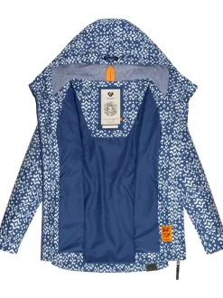 Ragwear Damen Übergangsjacke - Zuzka Ikat in blau