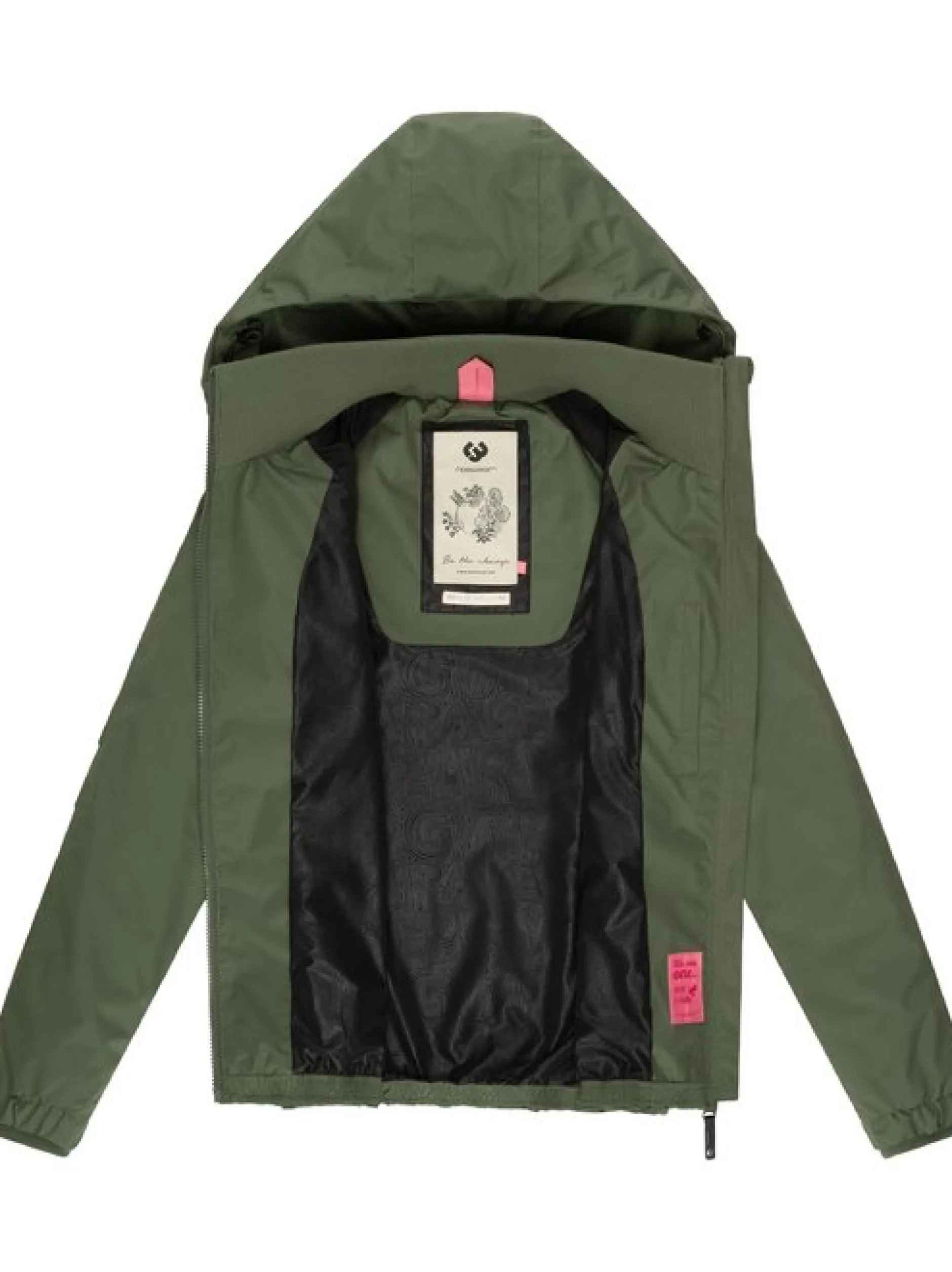 Ragwear Damen Übergangsjacke - Dizzie in oliv