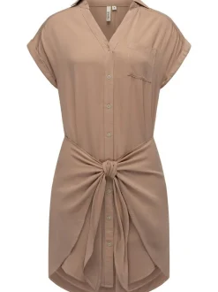 Ragwear Damen Blusenkleid - Bahaya in beige