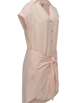 Ragwear Damen Blusenkleid - Bahaya Stripe in rosa