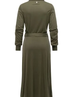 Ragwear Damen Blusenkleid - Plantee in oliv
