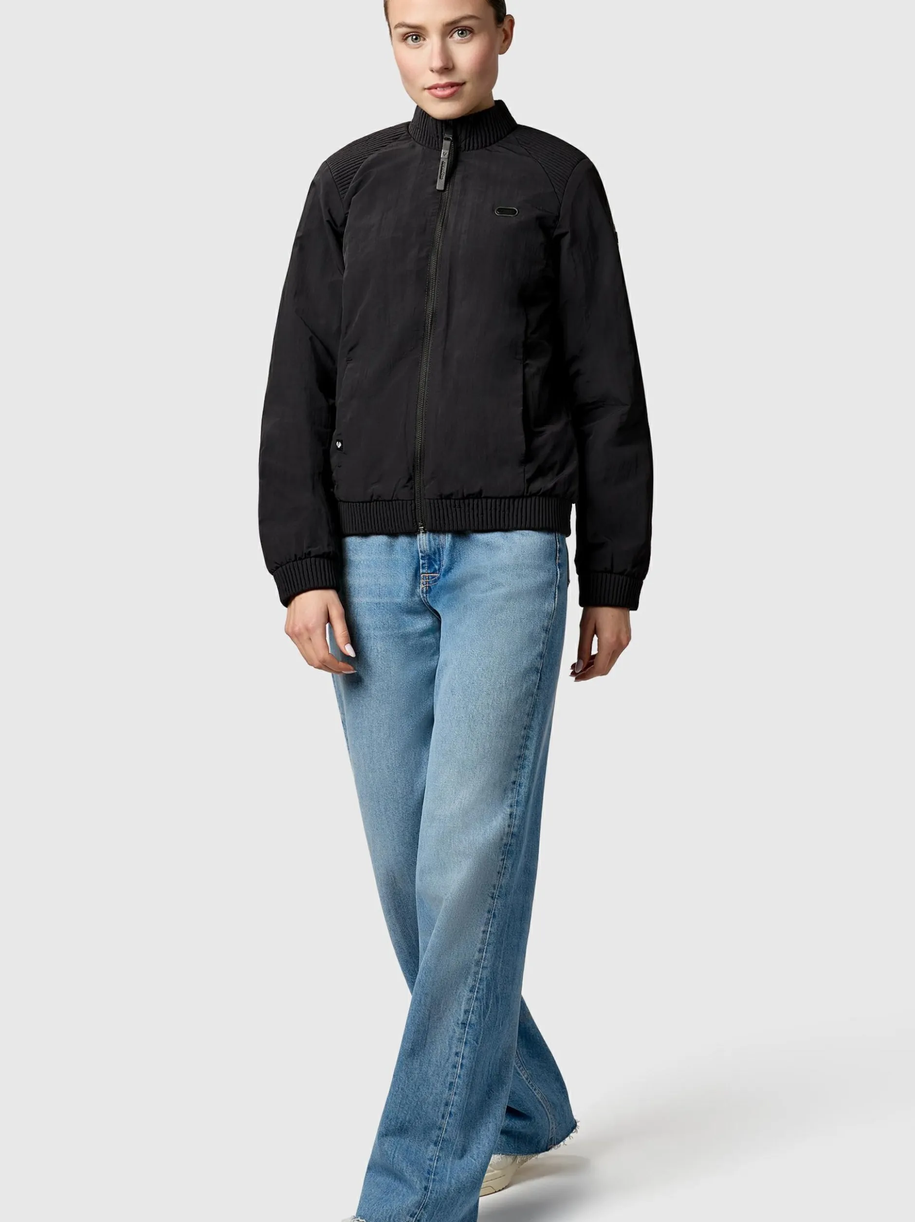 Ragwear Damen Bomberjacke - Chenna Summer YOUMODO in schwarz