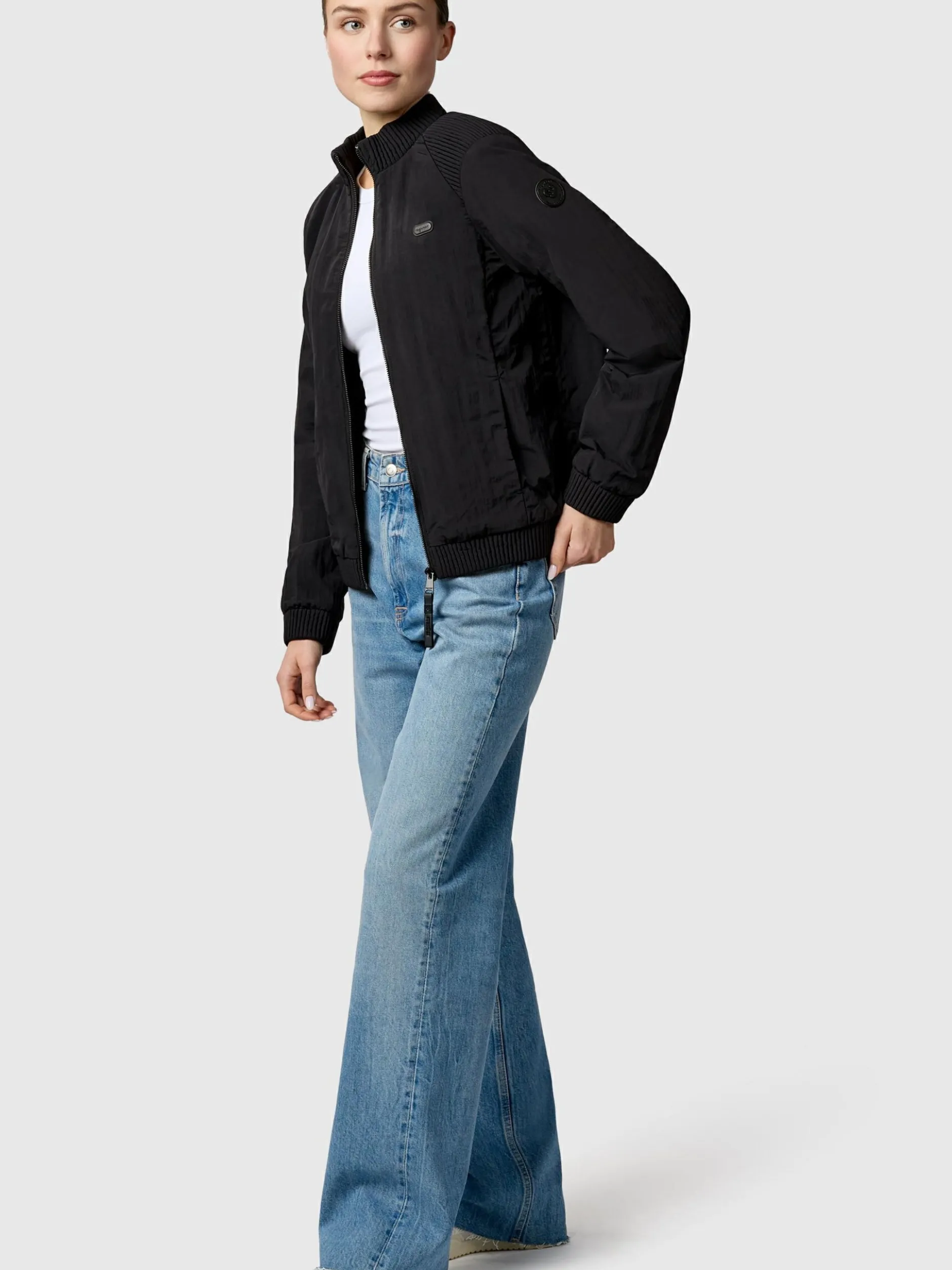 Ragwear Damen Bomberjacke - Chenna Summer YOUMODO in schwarz