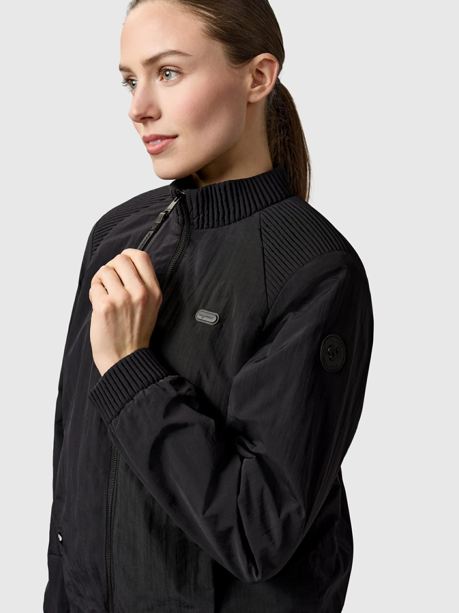 Ragwear Damen Bomberjacke - Chenna Summer YOUMODO in schwarz