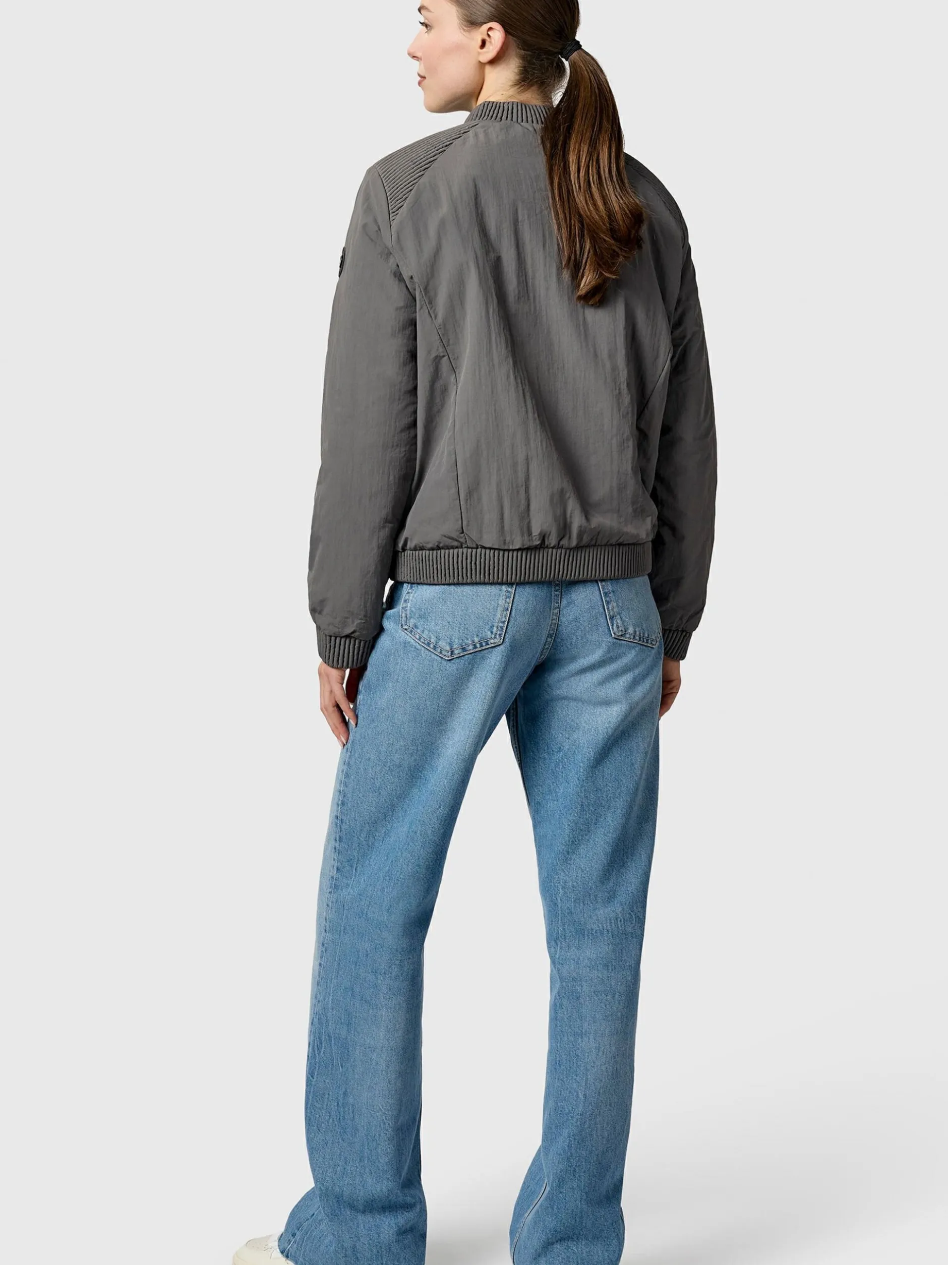 Ragwear Damen Bomberjacke - Chenna Warm YOUMODO in grau