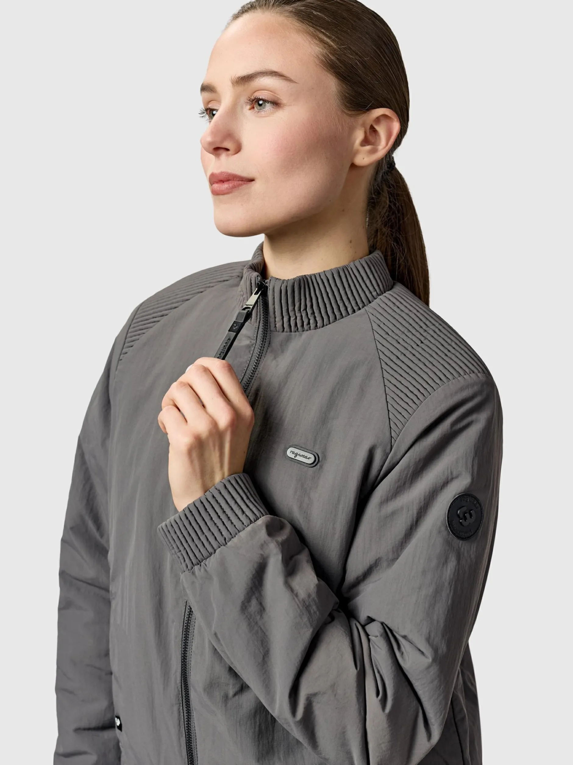 Ragwear Damen Bomberjacke - Chenna Warm YOUMODO in grau