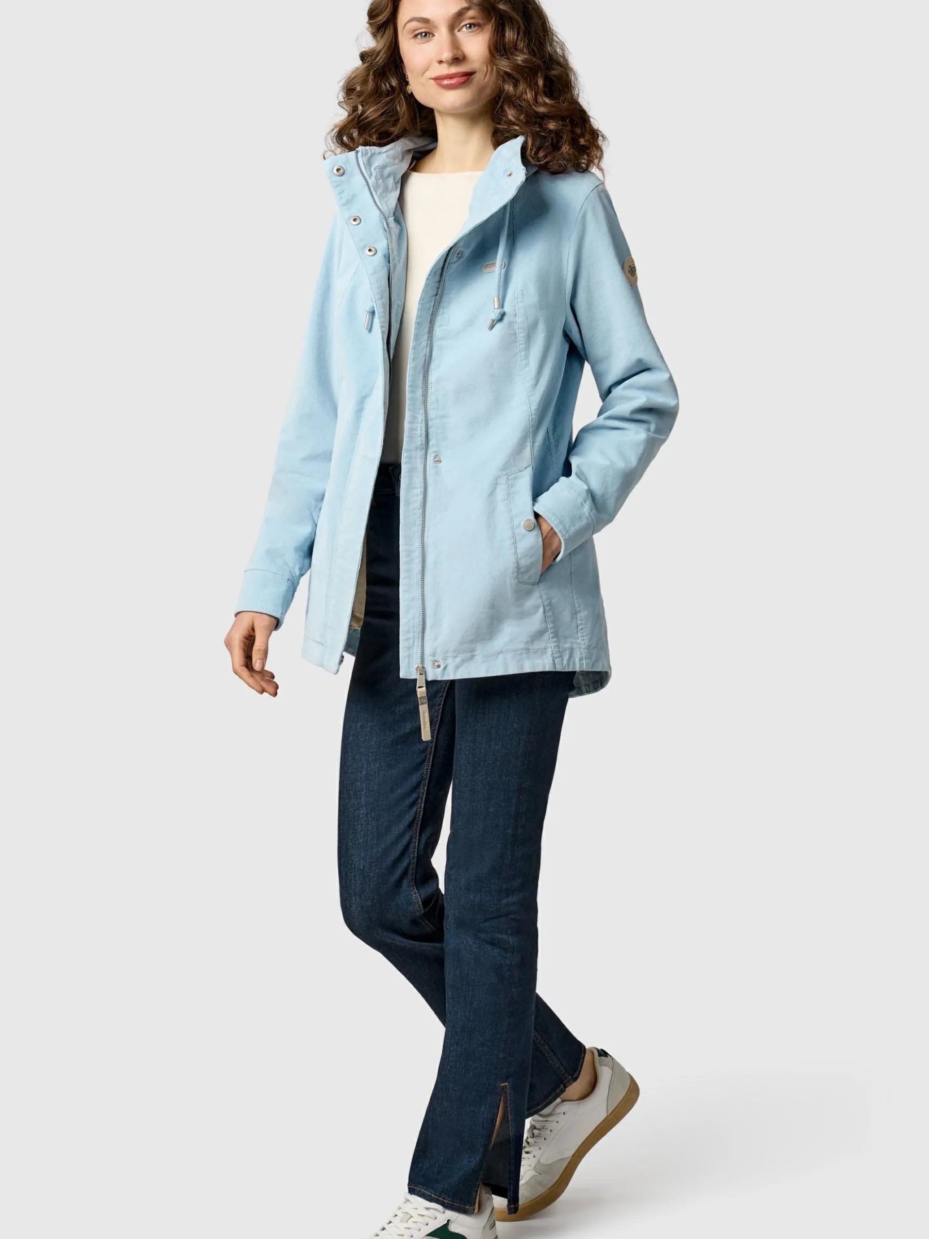 Ragwear Damen Cordjacke - Alvena Cordy YOUMODO in blau