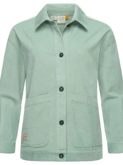 Ragwear Damen Cordjacke - Ennea in aqua