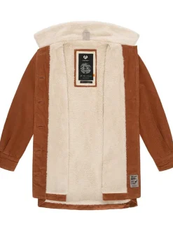 Ragwear Damen Cordjacke - Kyoka in braun