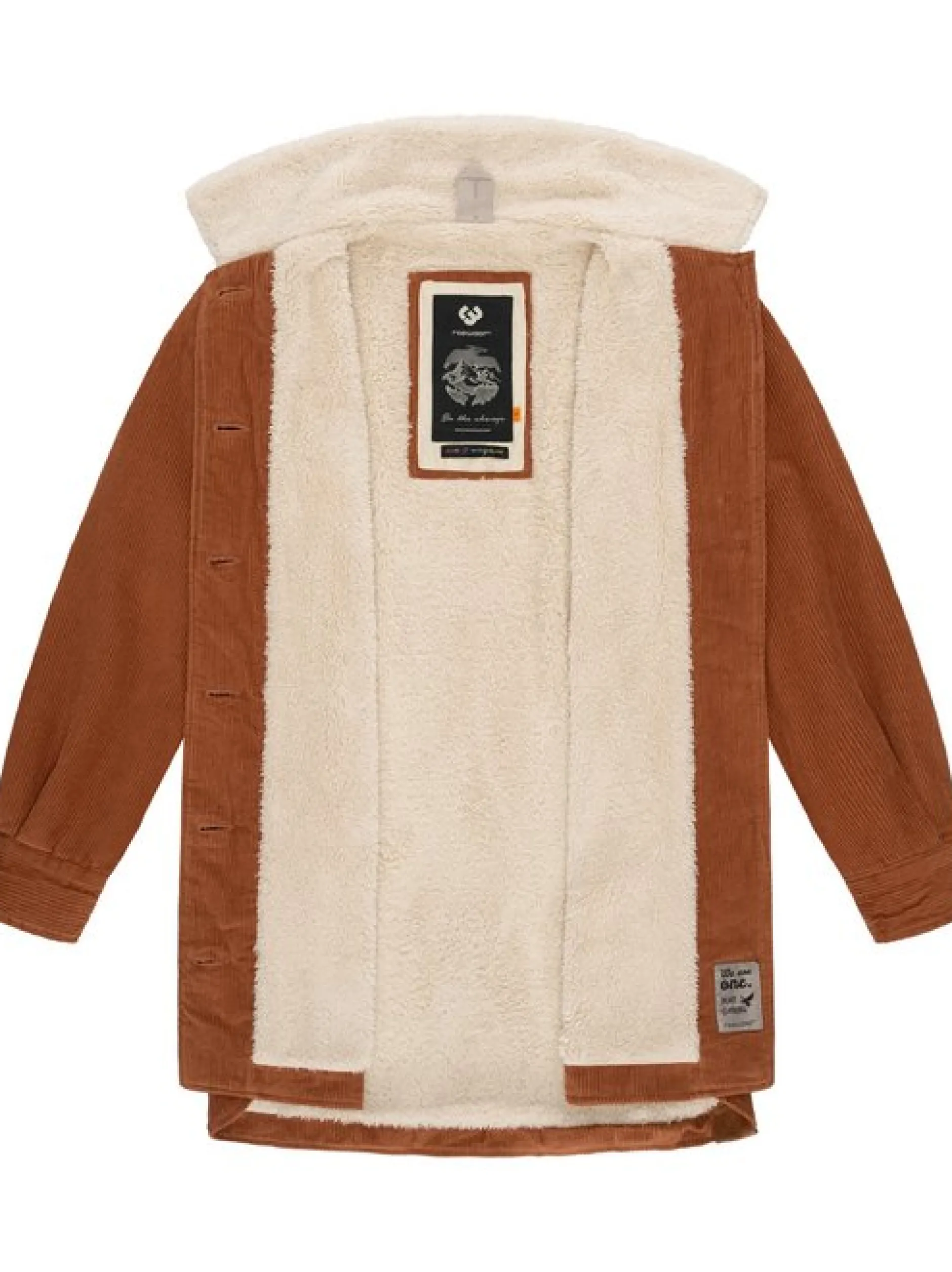 Ragwear Damen Cordjacke - Kyoka in braun