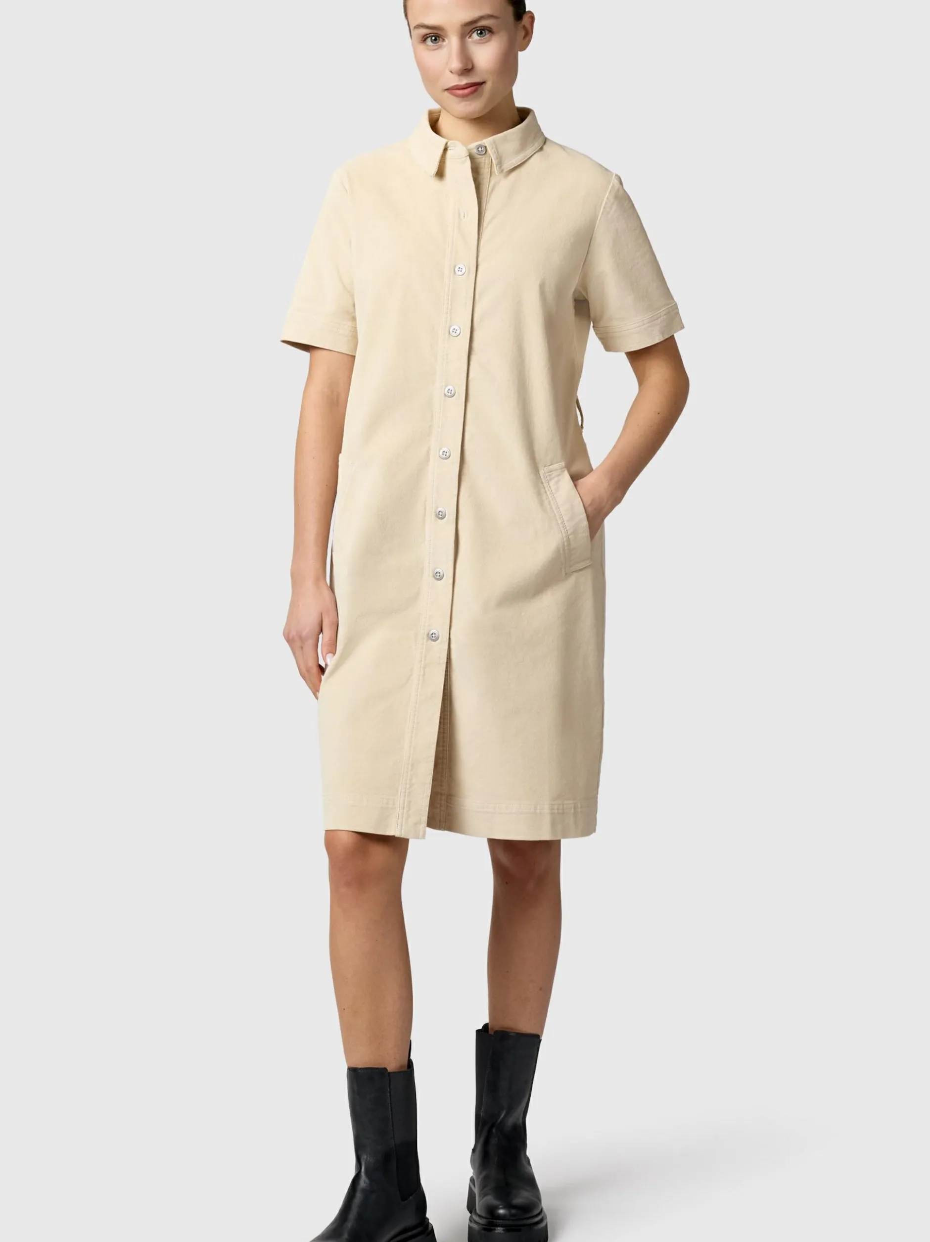 Ragwear Damen Cordkleid - YOUMODO in ecru