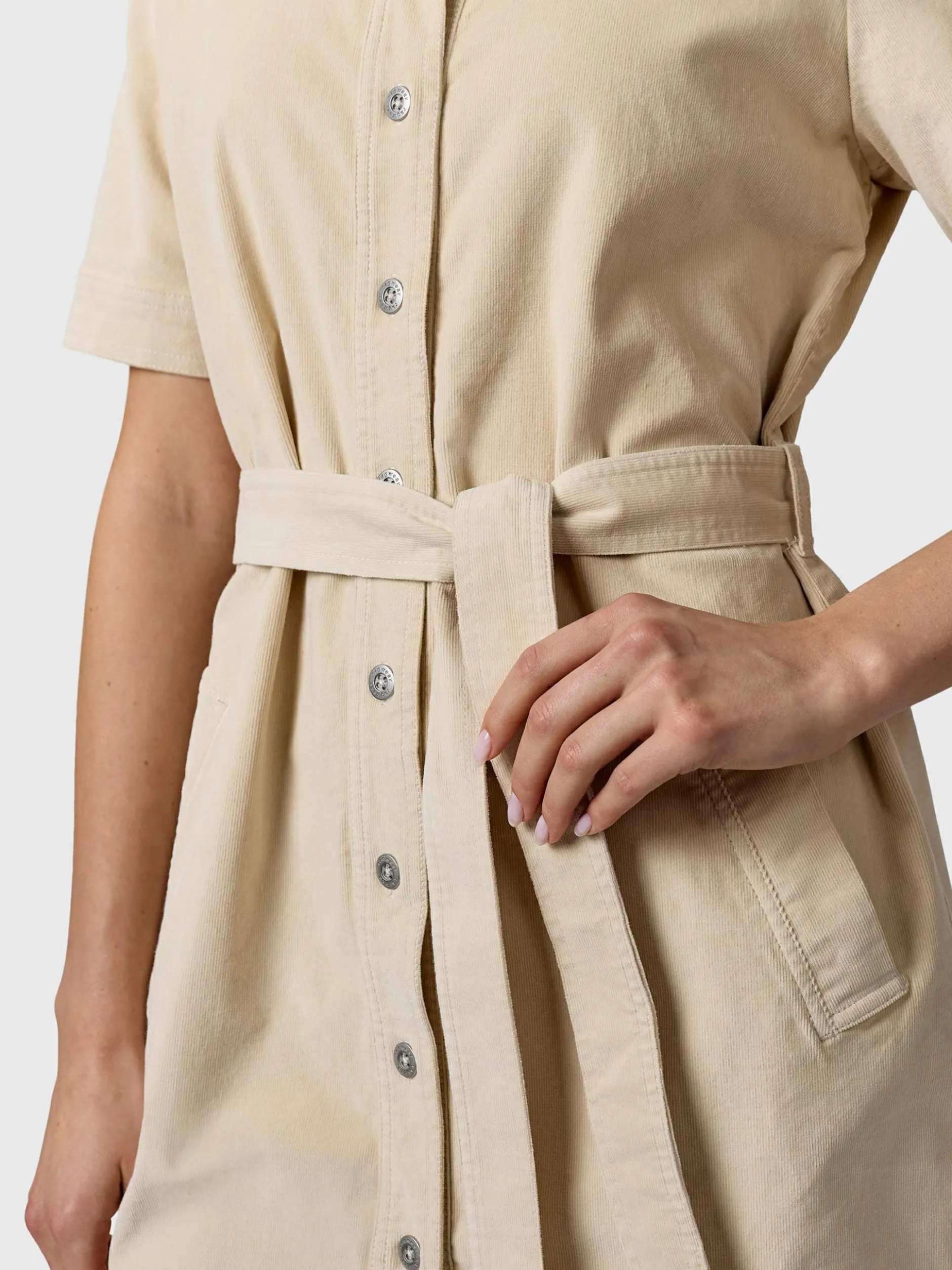 Ragwear Damen Cordkleid - YOUMODO in ecru