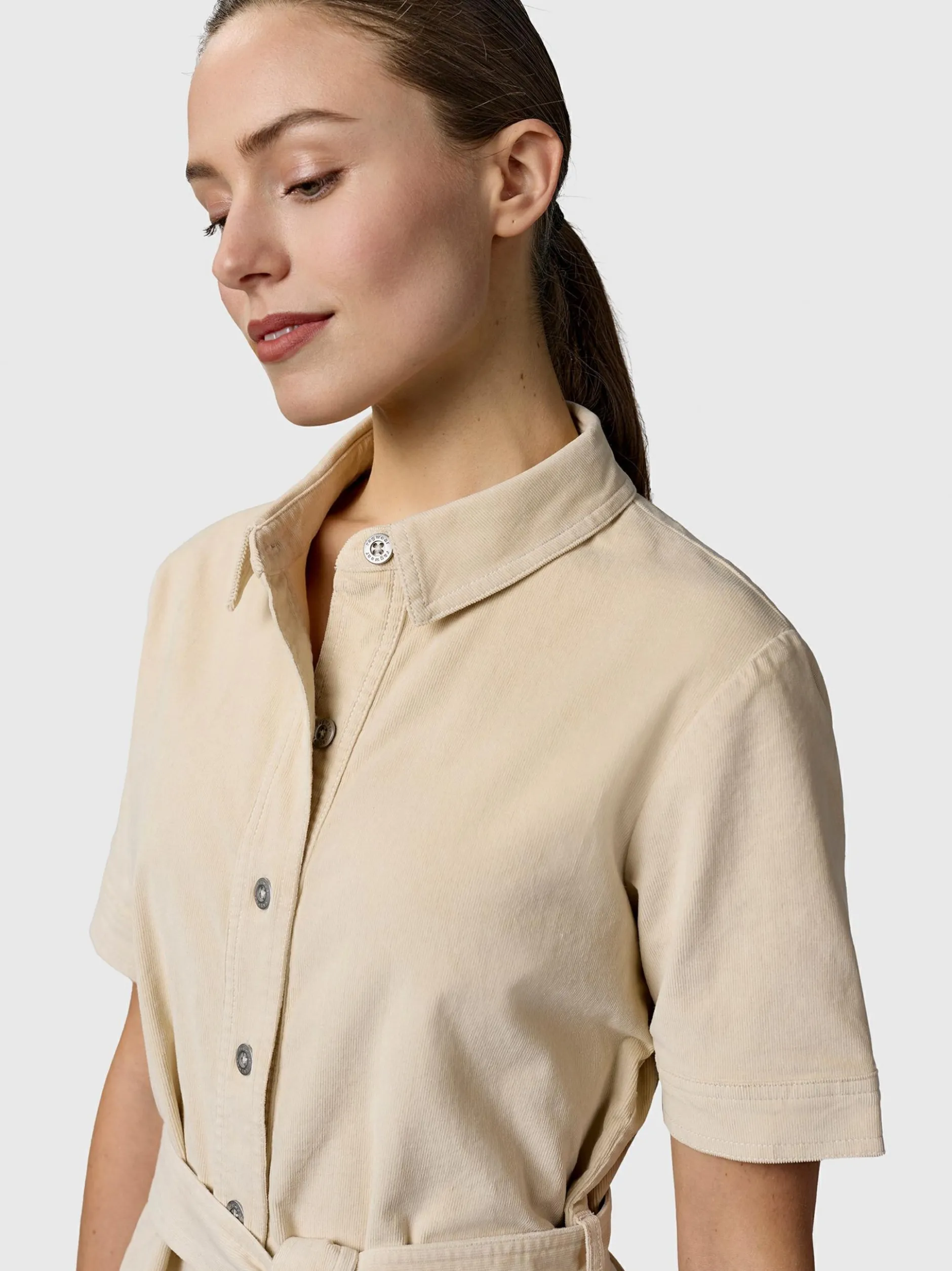 Ragwear Damen Cordkleid - YOUMODO in ecru