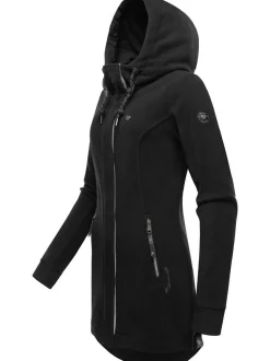 Ragwear Damen Fleecejacke - Letti Fleece in schwarz