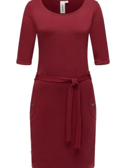 Ragwear Damen Jerseykleid - Kenisha in bordeaux