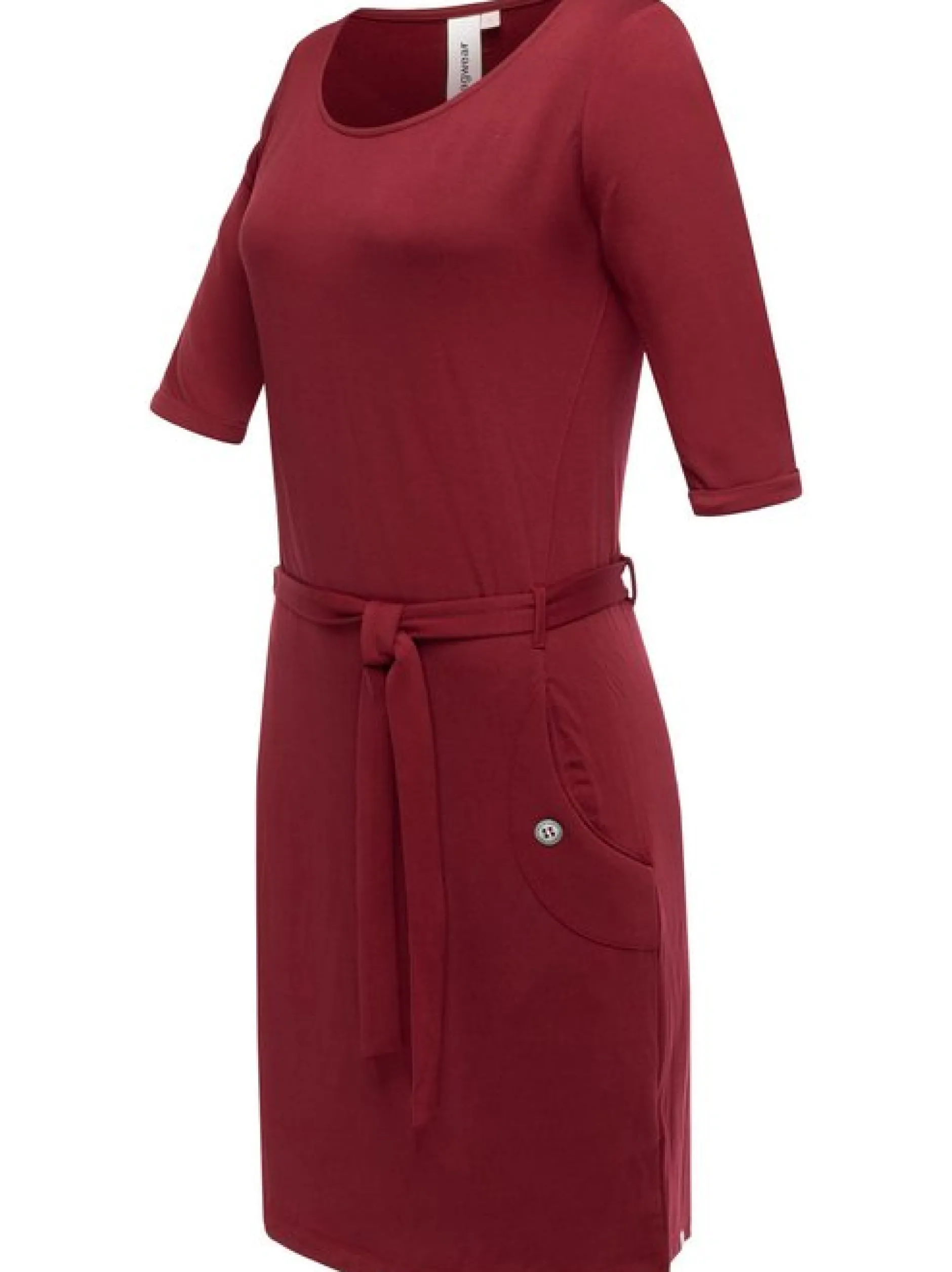 Ragwear Damen Jerseykleid - Kenisha in bordeaux