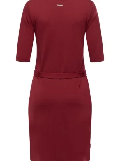 Ragwear Damen Jerseykleid - Kenisha in bordeaux