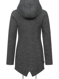 Ragwear Damen Kapuzenstrickjacke - Wingi Melange in grau