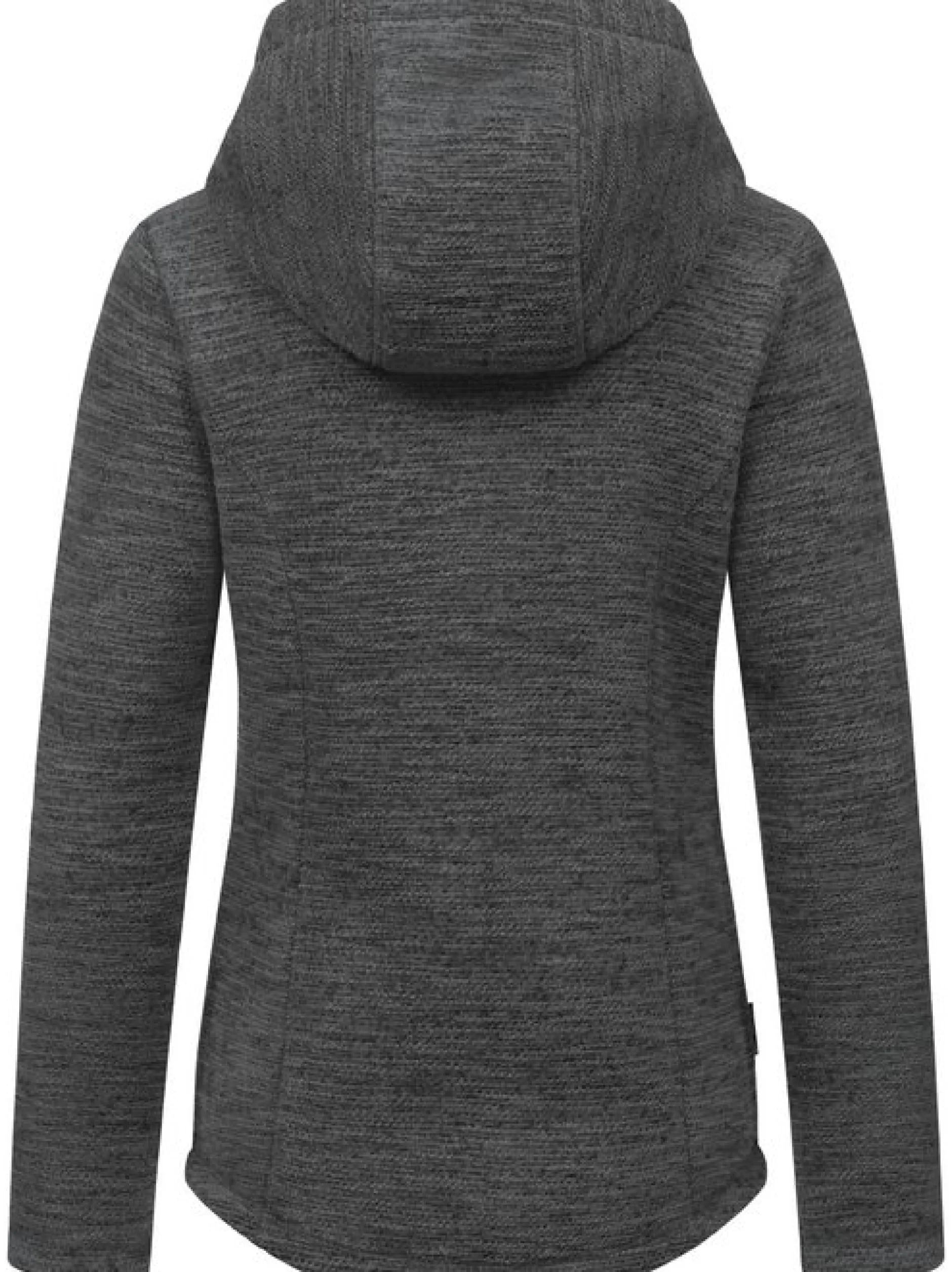 Ragwear Damen Kapuzenstrickjacke - Lyshka Melange in grau