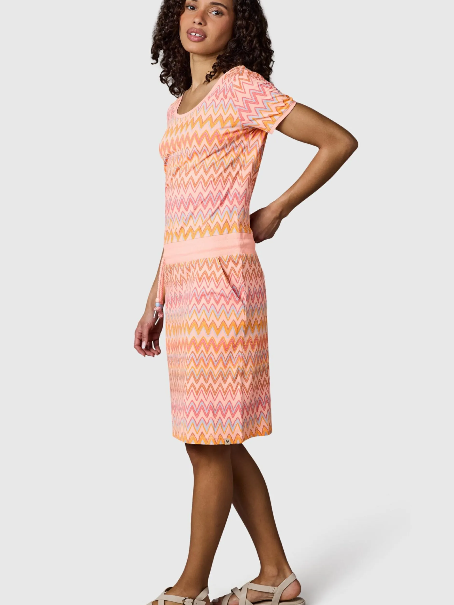 Ragwear Damen Minikleid - Baomi in aprikot - Länge: kurz