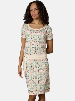Ragwear Damen Minikleid - Baomi in beige - Länge: kurz
