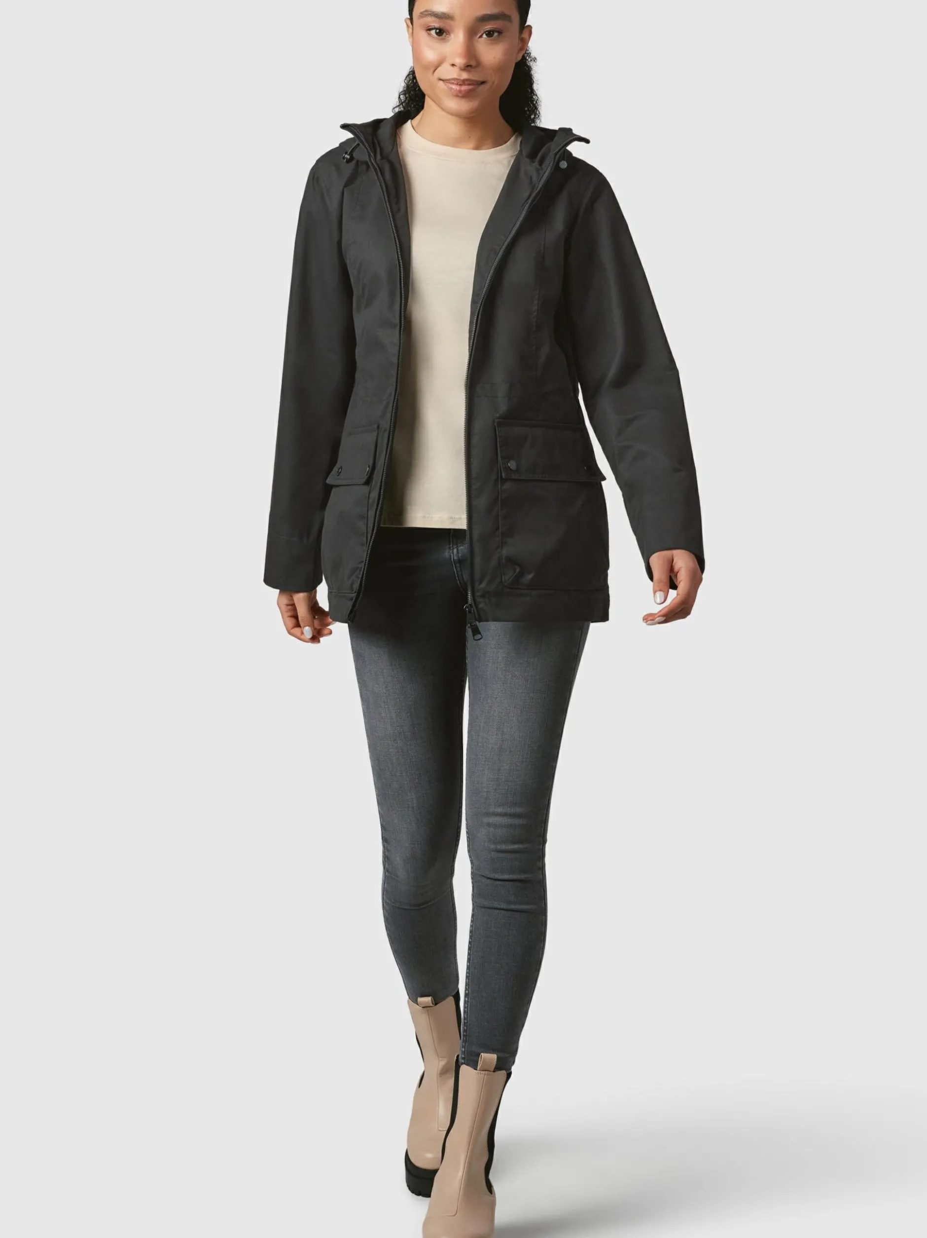 Ragwear Damen Outdoorjacke - Monadetta B in schwarz