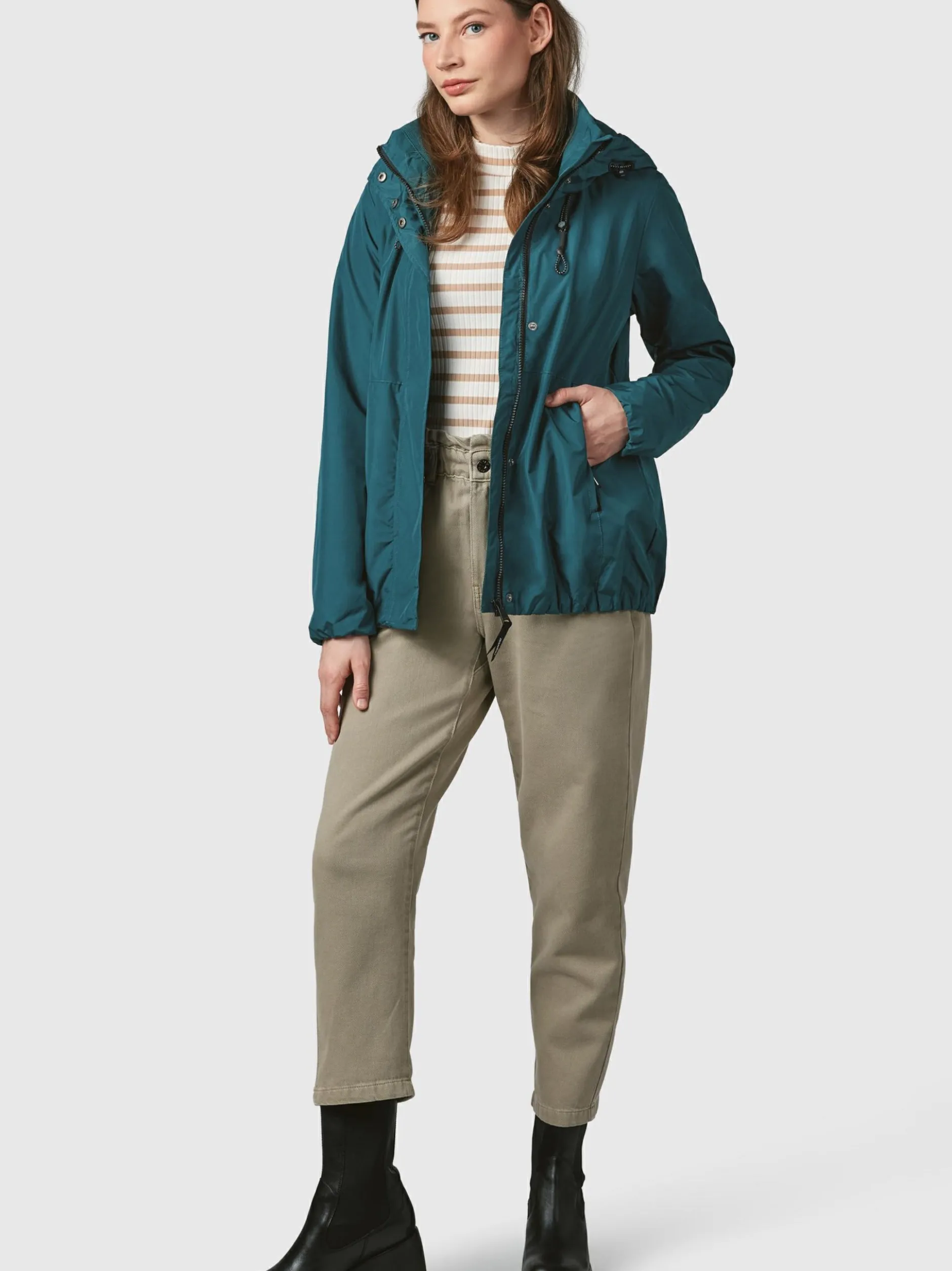 Ragwear Damen Outdoorjacke - Sunniva Light in petrol