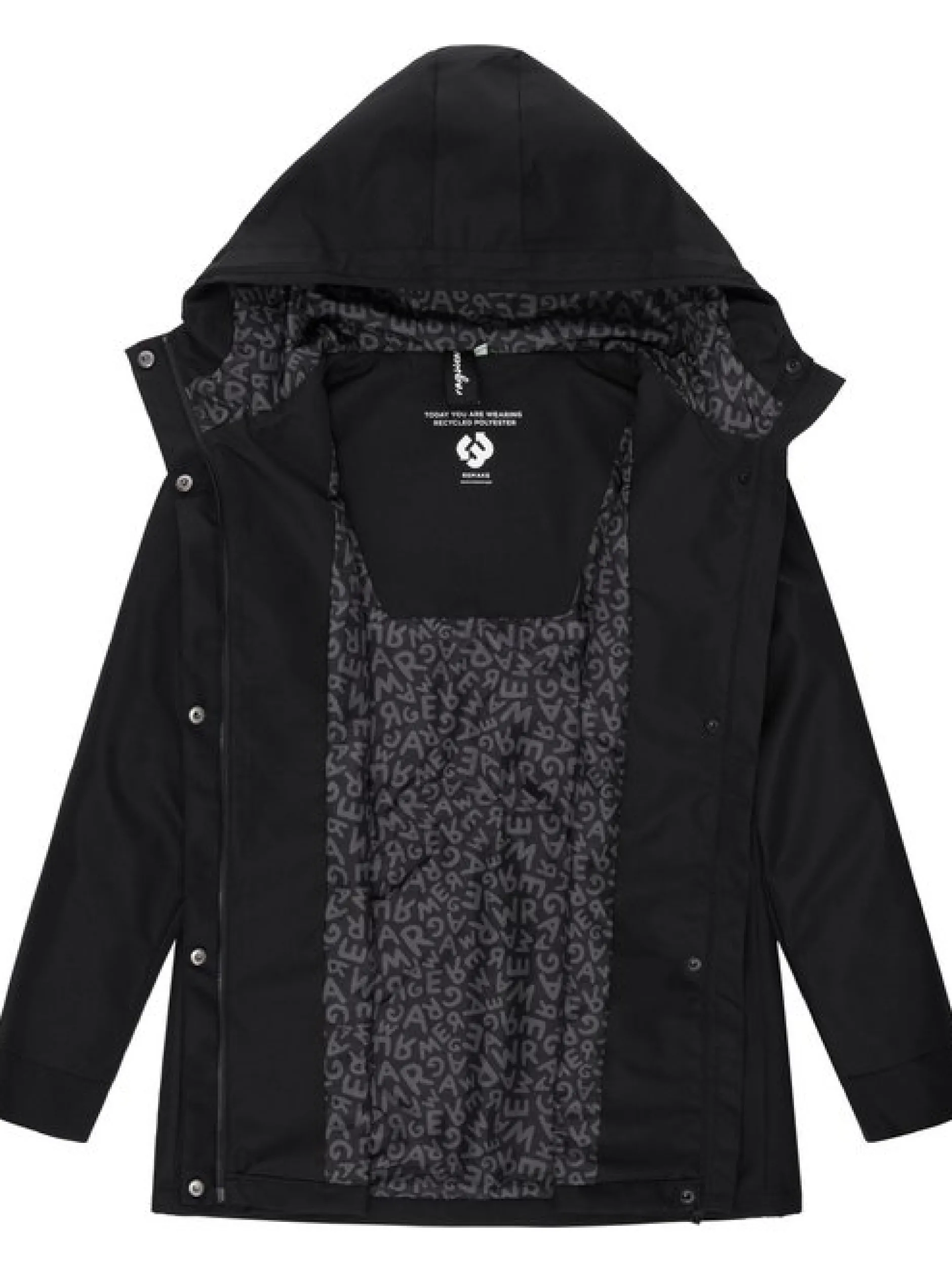 Ragwear Damen Outdoorjacke - Urbanna Remake in schwarz