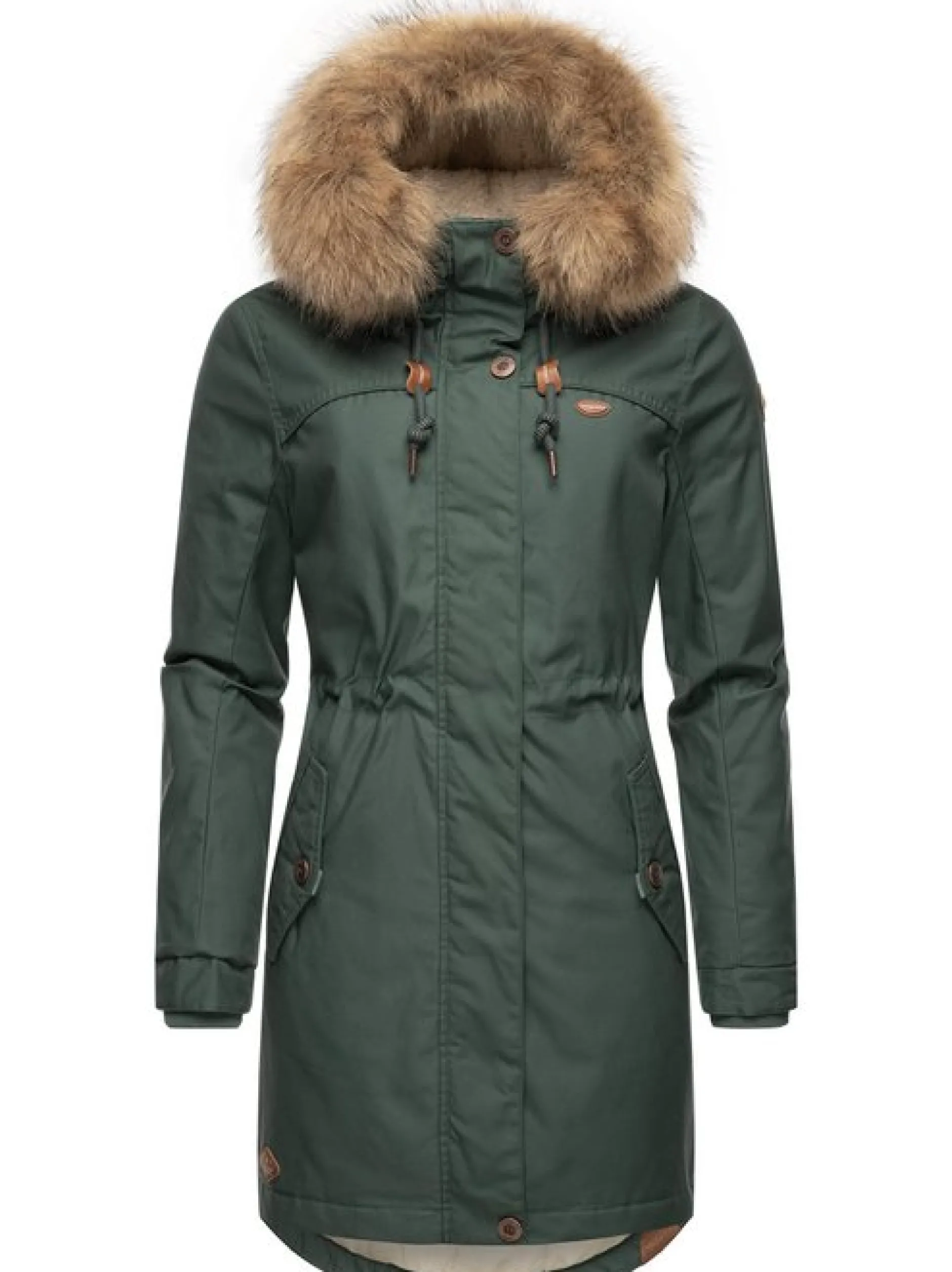 Ragwear Damen Parka - Tawny in grün