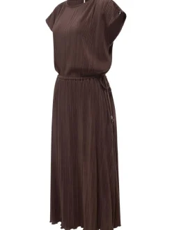 Ragwear Damen Plisseekleid - Galit YOUMODO in schoko