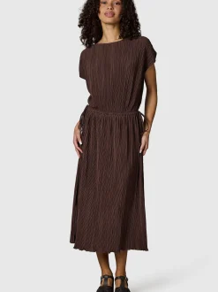 Ragwear Damen Plisseekleid - Galit YOUMODO in schoko