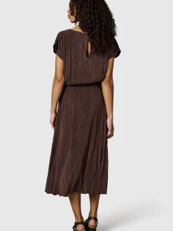 Ragwear Damen Plisseekleid - Galit YOUMODO in schoko